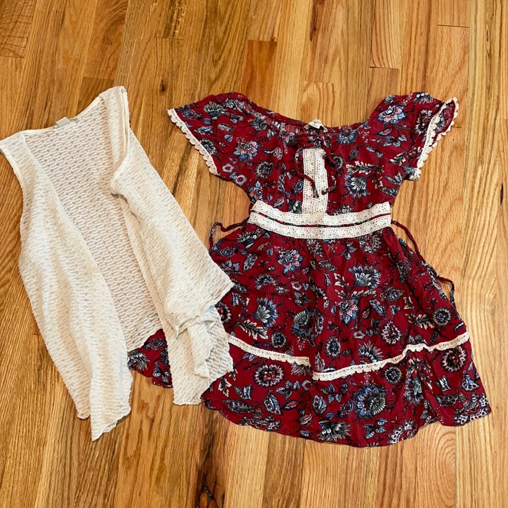 Knit works dress and cardigan size 8